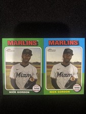 2024 Topps Heritage High Number Nick Gordon #559 Green Border/Base Marlins