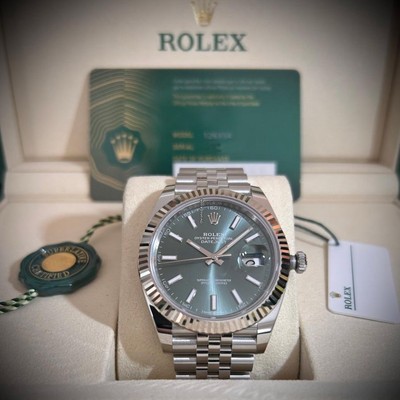 Rolex Datejust 41 mm 126334 Mint Green UNWORN 2025 MARCH Jubilee