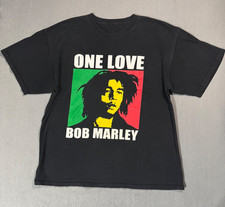 ZION One Love Bob Marley Rasta Vtg 3D Jamaican Reggae Band T Shirt XL