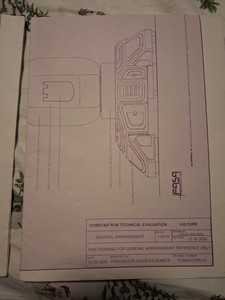 1991 FASA Battletech Omni Mech Blueprints No 1661 4 Prints NO BOX