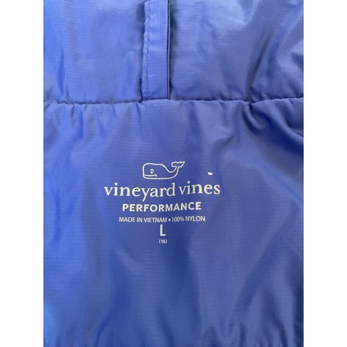 Vineyard Vines Vest Men's Large Puffer Performance Fleece Lined Blue Outdoor - Picture 6 of 10