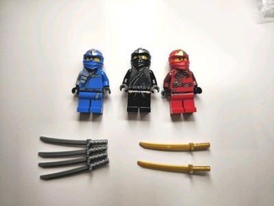 Lego Ninjago Minfigures Lot Of 3 Kai Cole Jay