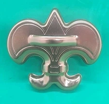Vintage Mirro Fleur De Lis Boy Scout Copper Color Aluminium Cookie Cutter 70s