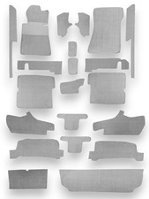 Teppichsatz Teppich für Mercedes SL107 R107/W107 Gummi Absatzschoner Grau. Teppichsatz Teppich für Mercedes SL107 R107/W107 Gummi Absatzschoner Grau.