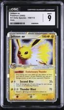 CGC 9 MINT Jolteon EX 109/113 EX Delta Species Holo Pokemon Card on eBay