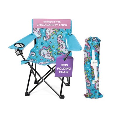 Emily Rose Kids Folding Beach Chair with Safety Lock- Camping Camp Seat for B...