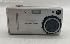 Nikon Coolpix 3700 Silver Built-In-Flash Compact Digital Camera