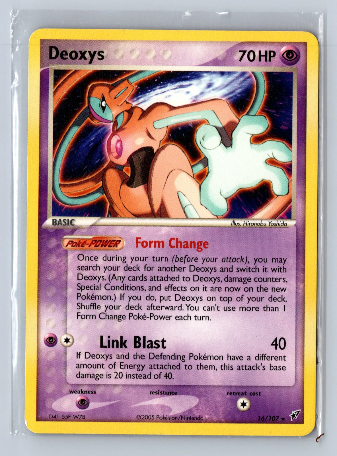 2005 Pokemon EX Deoxys Deoxys #16/107 LP