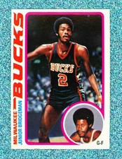 1978/79 Topps Basketball # 56 Junior Bridgeman - Milwaukee Bucks