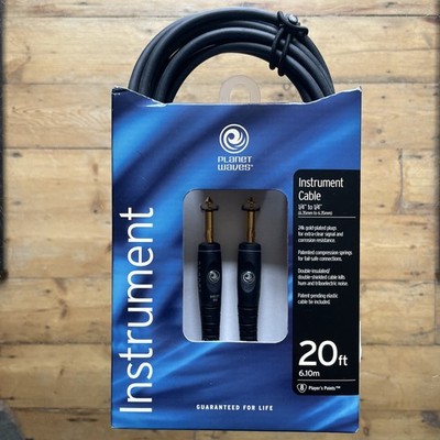 Planet Waves D Addario Instrumentenkabel Gitarrenkabel 1/4  bis 1/4  Zoll Stecker 20 Fuß
