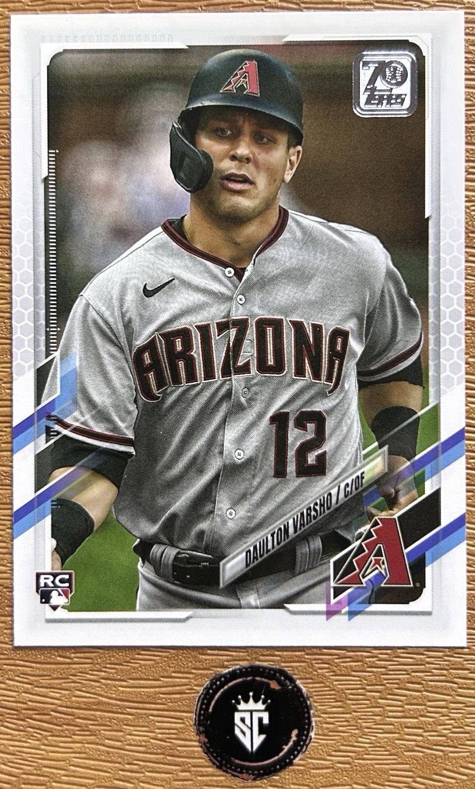 Daulton Varsho 2021 Topps Series 1 Image Variation Rookie SP #10 Diamondbacks