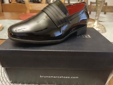 Dress shoes for boys size 12 New in box Bruno Marc Patent Leather dress shoes