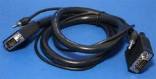 3FT SVGA with Audio Cable Monitor Male to Male