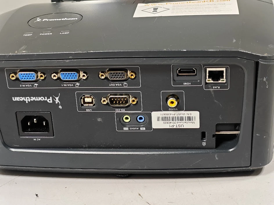 Promethean UST-P1 DLP Projector - Untested, No Cable - Image 2 of 4