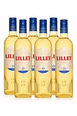 Lillet Blanc Alcohol Free 6er Set 6x 0,75L   alkoholfreier Aperitif auf Weinbas