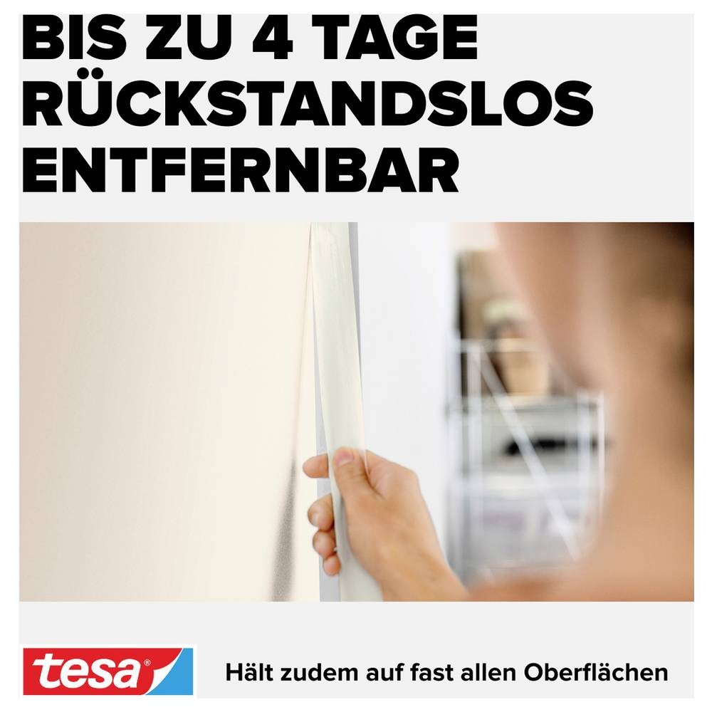 Ruban adhésif de masquage tesa Economy blanc anti-bavures pour des bords nets - 4