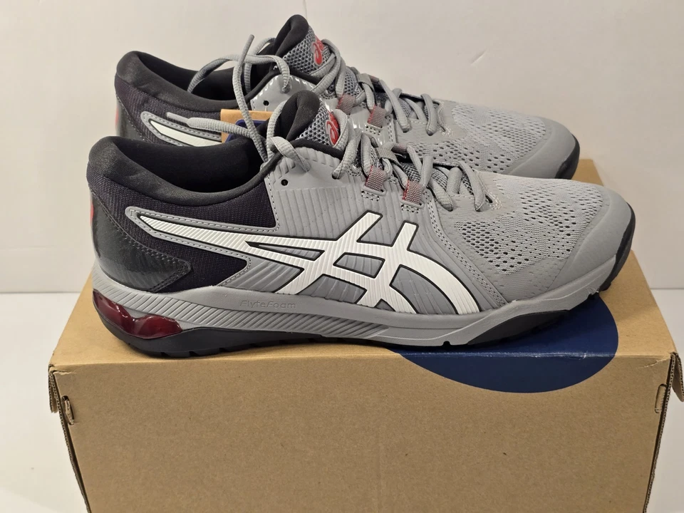 Zapatos de golf Asics Gel-Course Glide Sheet gris roca/blanco para hombre talla 91/2 EE. UU. Nuevos Foto 4 de 4