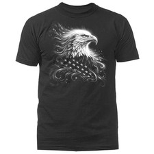 Bald Eagle American Flag Patriotic USA Freedom T-shirt