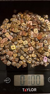 Scrap Silver Copper Contacts 10 ounces