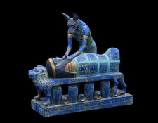 Antique Egyptian God of Death & Mummification Figurine Pharaonic Sculpture