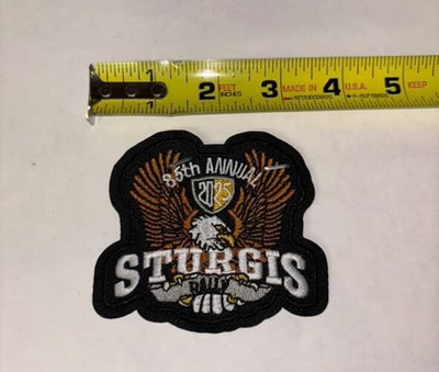 2025 Sturgis ''Eagle with Wings Up'', SD 85th Harley D. MC Rally Jacket/Vest Patch