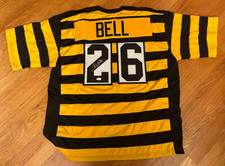 LEVEON BELL Autographed Jersey #26 BUMBLEBEE FOOTBALL JERSEY JSA WITNESSED