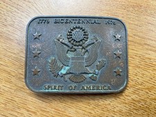 Spirit of America Bicentennial Belt Buckle