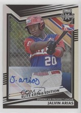 2022 Panini Elite Extra Edition Signatures Jalvin Arias #181 Auto 0o84