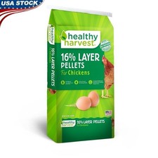 Natural 16 Layer Pellets Chicken Feed Complete Balanced Nutrition 40lb Bag