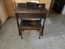 antique wooden secretary desk