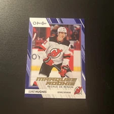 2023-24 O-Pee-Chee BLUE Border Marquee Rookie #572 Luke Hughes