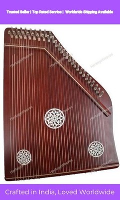 Schwarmandal für Meditation mit Tragebox 36 Saiten Surmandal Stimmschlüssel