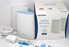 Netgear Orbi AC3000 RBK50 Tri-Band Wireless Router - White (2-Pack)