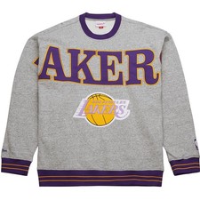 Mitchell & Ness SATIN Fleece Pullover Los Angeles Lakers