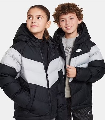 Nike Sportswear Big Kids Synthetic-Fill Hooded Puffer Jacket Unisex  XS/S/M/XL