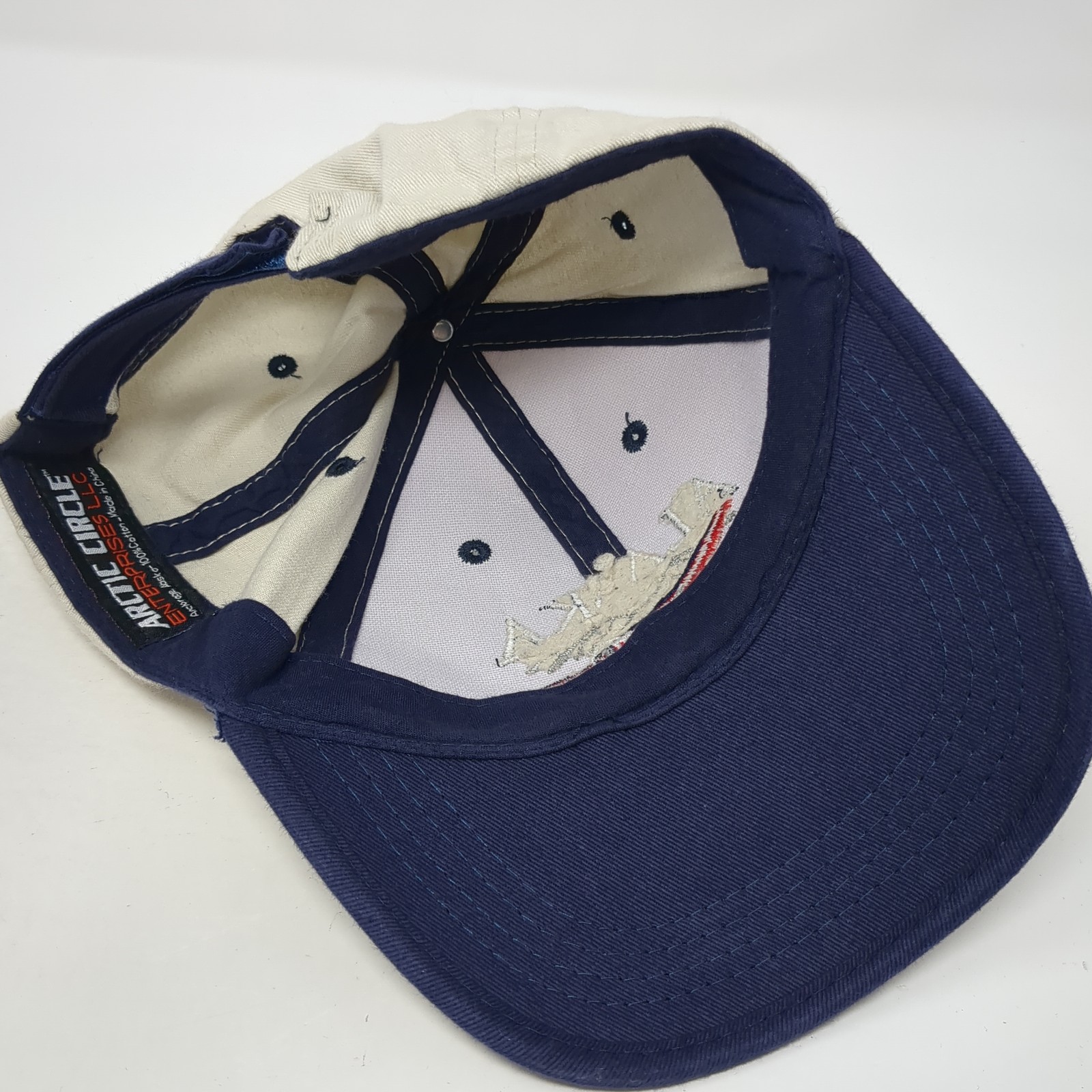 Alaska Strapback Baseball Cap Beige OS Adjustable… - image 8