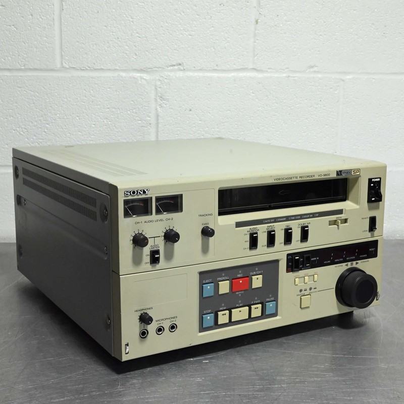 Used Sony VO-9800 U-Matic SP Videocassette Recorder VTR Player Deck 3/4 Inch