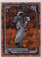 2024 Bowman Chrome Sapphire Edition Prospects Orange /25 Jose Castro 1d4b