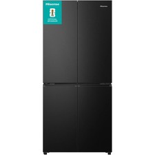 Hisense RQ5P470SAFD PureFlat 79cm Frost Free American Fridge Freezer Black