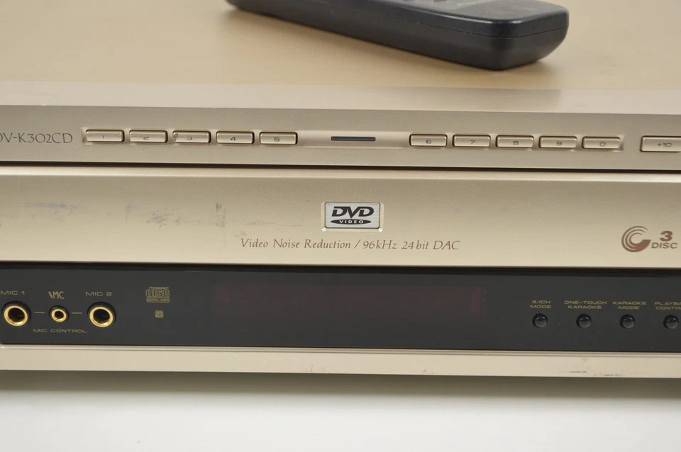 Pioneer DV-K302CD Multi-Disc Changer PAL/NTSC VCD DVD Karaoke Gold WORKS! - Image 3 of 4