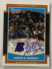 Ronald Murray 2002-03 Bowman Signature Rookie Patch Autograph RPA Auto 939/999