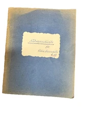 VTG Book Natural History Naturgeschichte For Lidia Scandella German Hand Made