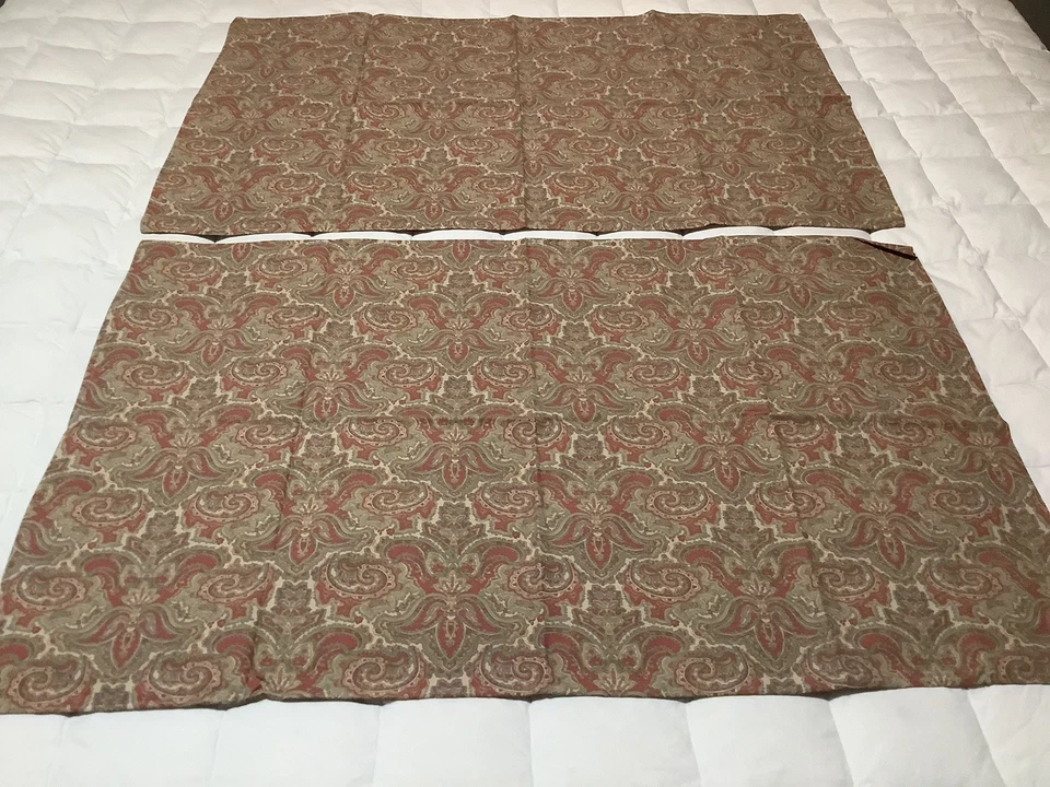 Juego de sábanas de colección Ralph Lauren Bridget rojo PAISLEY Twin 4 piezas Foto 2 de 4