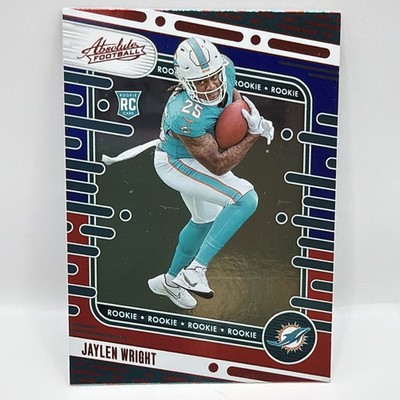 2024 Absolute Football RC #183 JAYLEN WRIGHT Red/White/Blue RC DOLPHINS