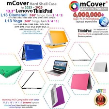 NEW mCover Case for 2023-2025 13" Lenovo ThinkPad L13 clamshell Yoga Gen 3 4 5