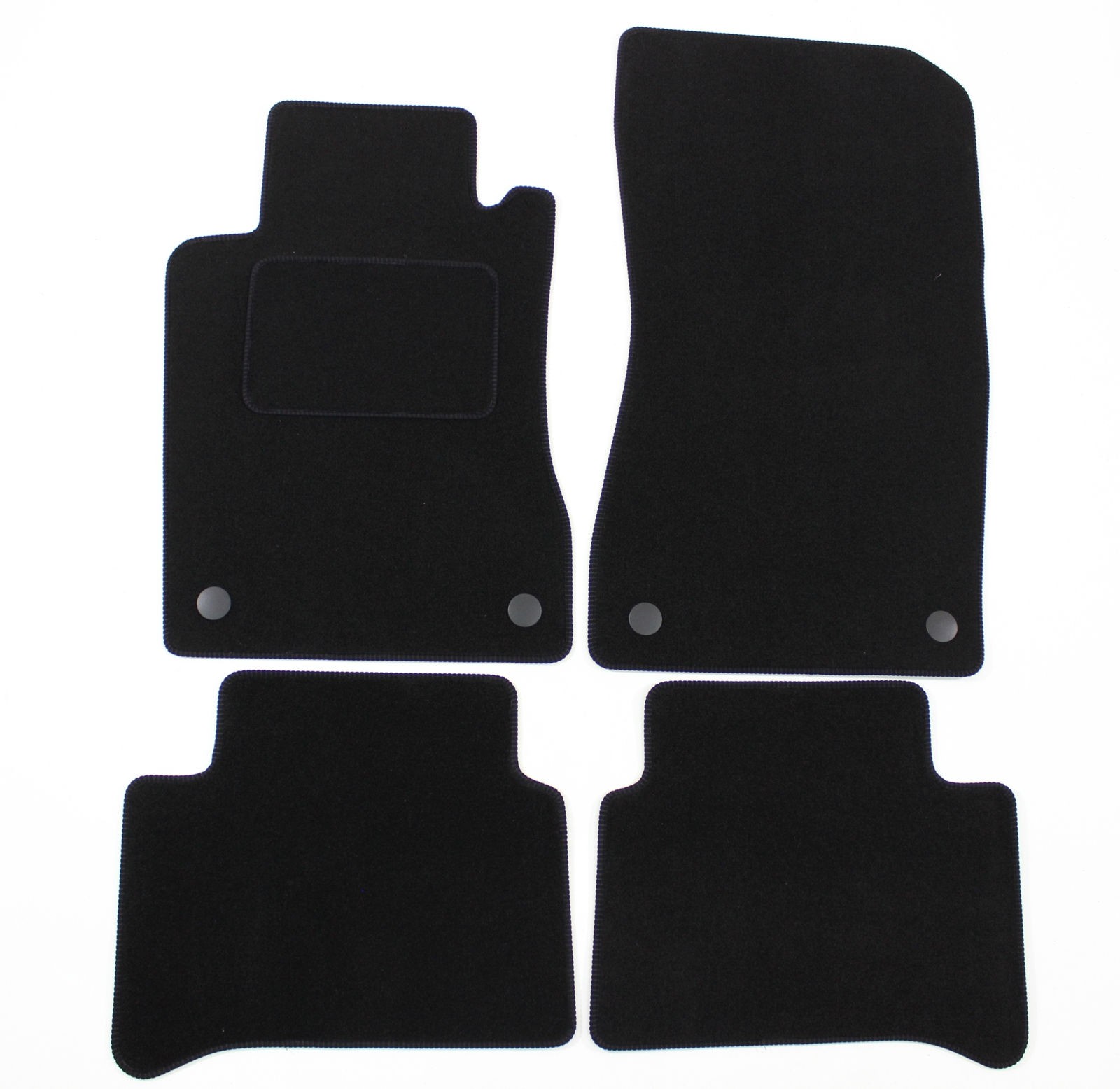 Tapis velours Mercedes Classe E W211 habitacle haut de gamme sur mesure 4 pièces