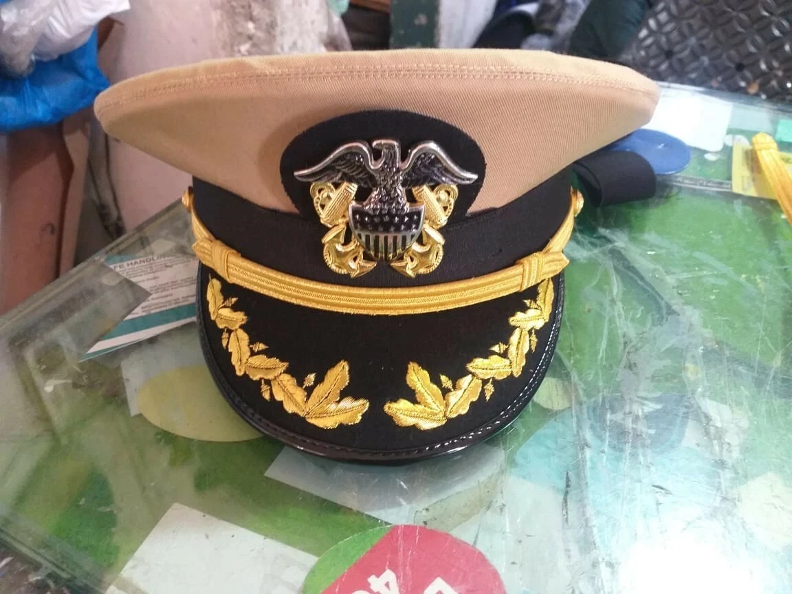 军队男帽米色7 1/4 码| eBay