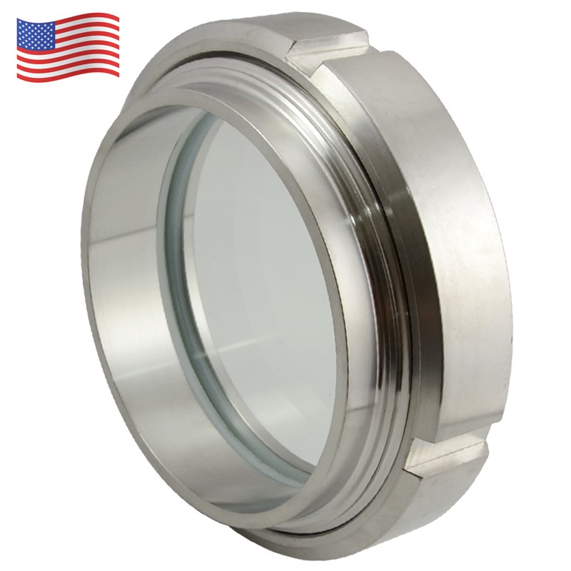 4 in 102 mm 316 Stainless Steel Sanitary Weld Welding Union Sight Glass US STOCK