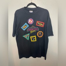 Vintage 1989 Universal Studios T-Shirt Promos Jaws E.T USA Made XL