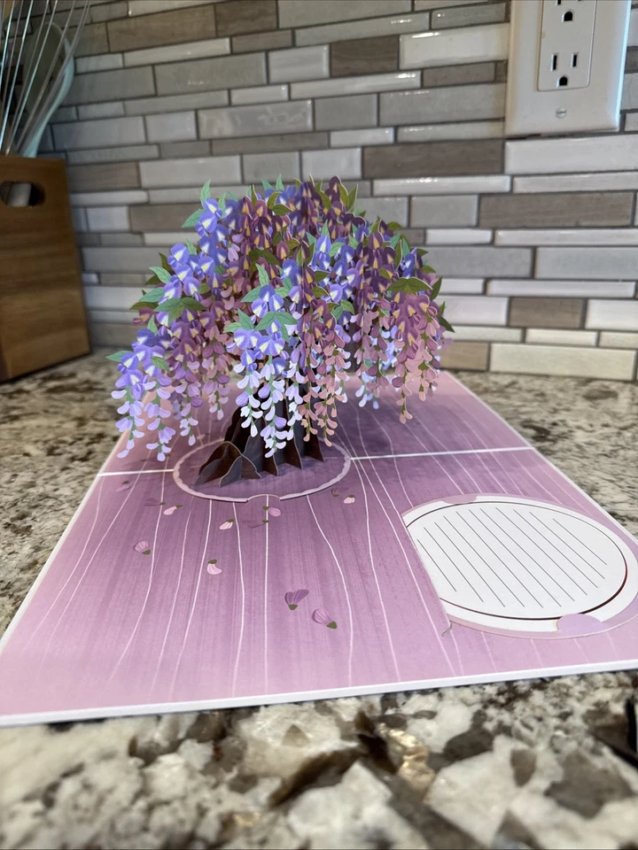 3D Wisteria Tree Pop up Card, with Detachable Popup Keepsake, Mothers Day Gift,  - Image 2 of 4